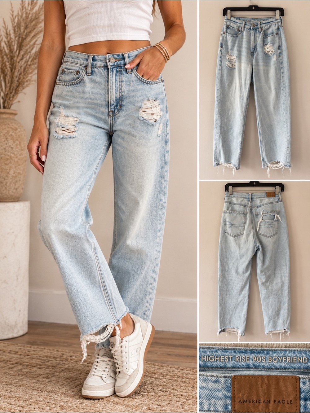 American Eagle Highest Rise 90s Boyfriend Jeans – Size 2 Short